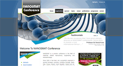 Desktop Screenshot of nanosmat-conference.com