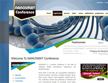 Tablet Screenshot of nanosmat-conference.com
